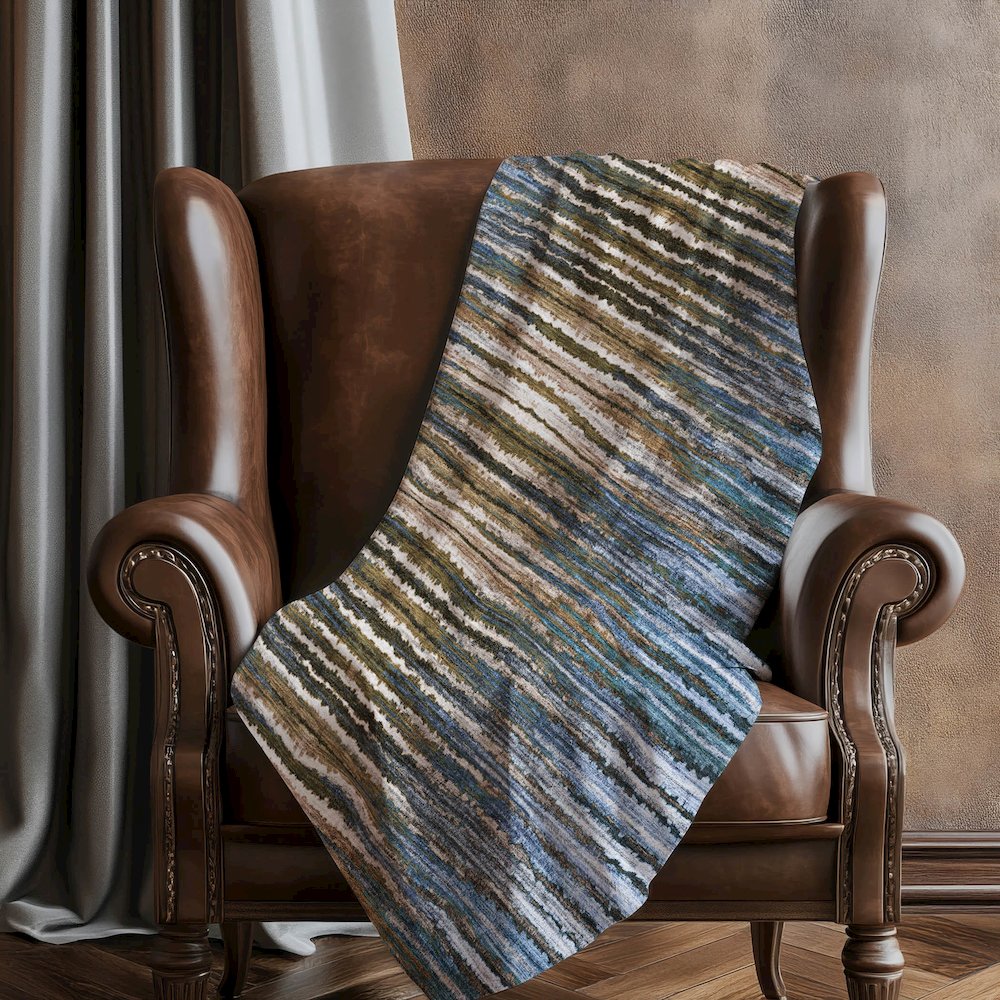 Premium Machine Washable ASB604 Blue 50" x 70" Sherpa Throw Blanket. Picture 5