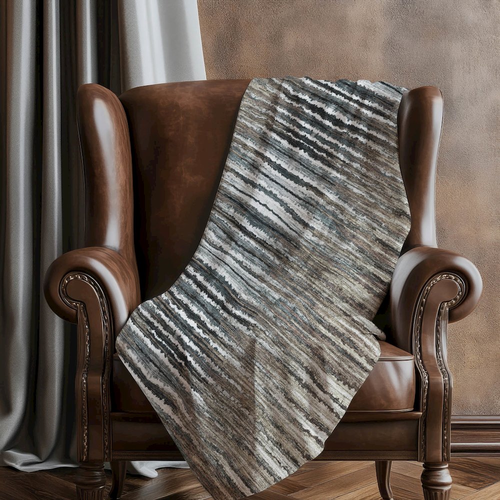 Premium Machine Washable ASB604 Brown 50" x 70" Sherpa Throw Blanket. Picture 5