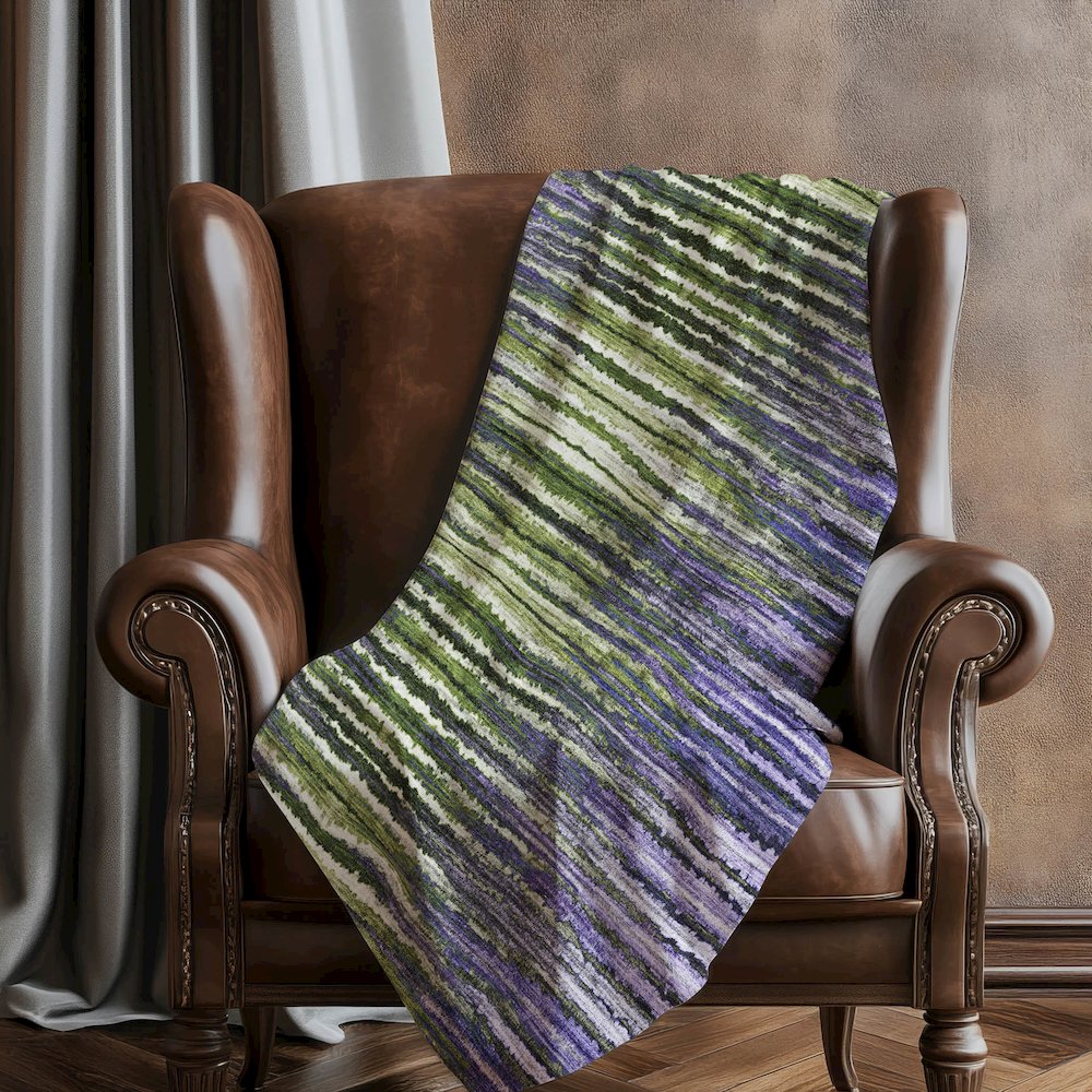 Premium Machine Washable ASB604 Purple 50" x 70" Sherpa Throw Blanket. Picture 5