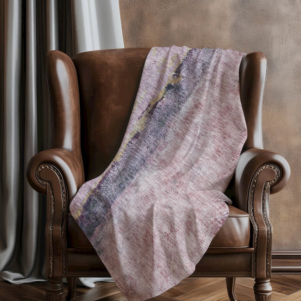 Premium Machine Washable ASB605 Blush 50" x 70" Sherpa Throw Blanket. Picture 5