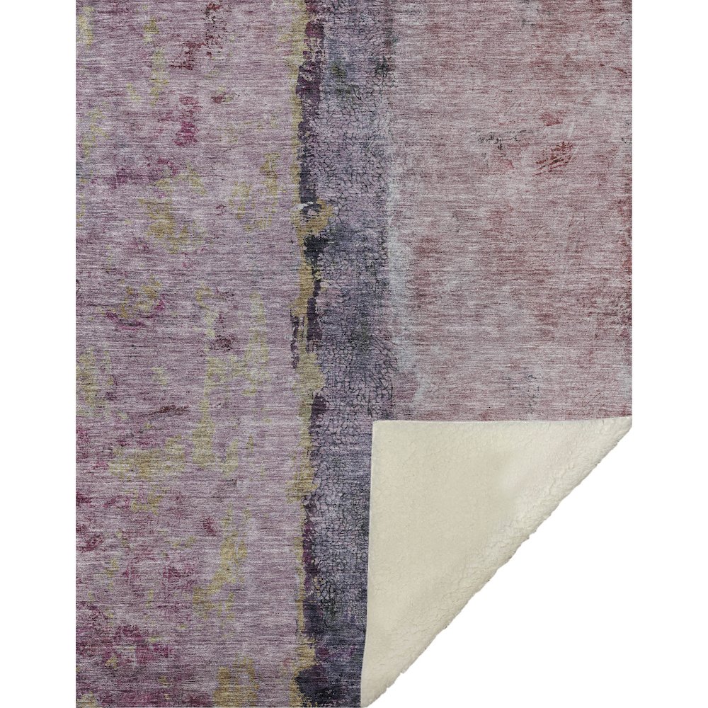 Premium Machine Washable ASB605 Blush 50" x 70" Sherpa Throw Blanket. Picture 1