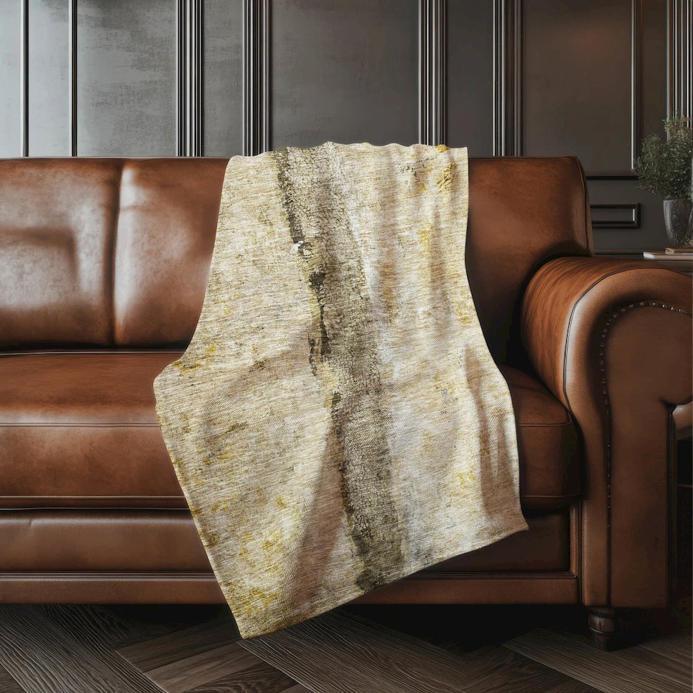 Premium Machine Washable ASB605 Brown 50" x 70" Sherpa Throw Blanket. Picture 4