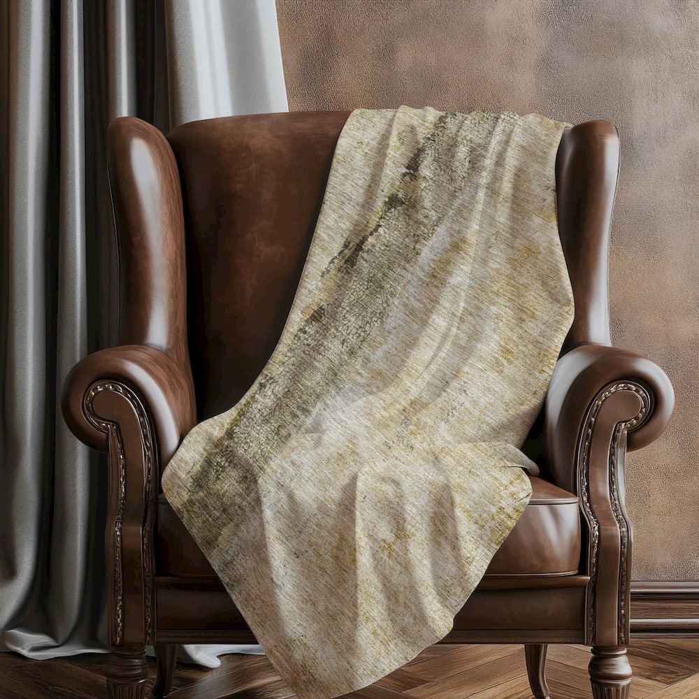 Premium Machine Washable ASB605 Brown 50" x 70" Sherpa Throw Blanket. Picture 5