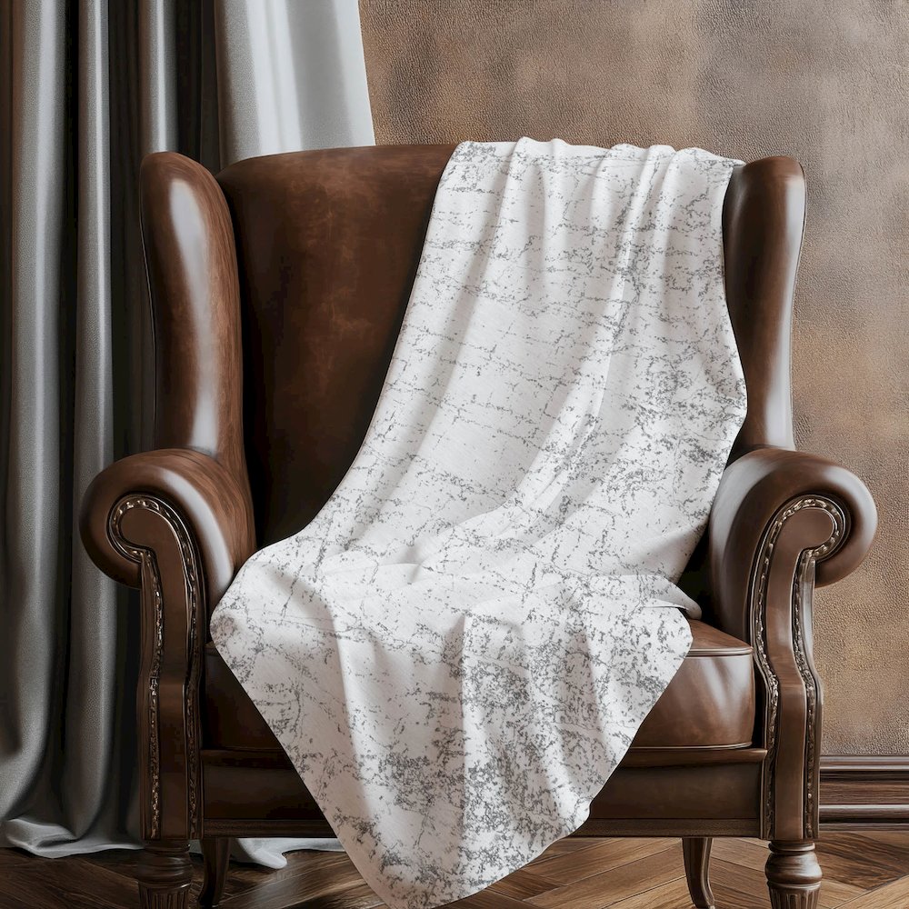 Premium Machine Washable ASB606 Gray 50" x 70" Sherpa Throw Blanket. Picture 5