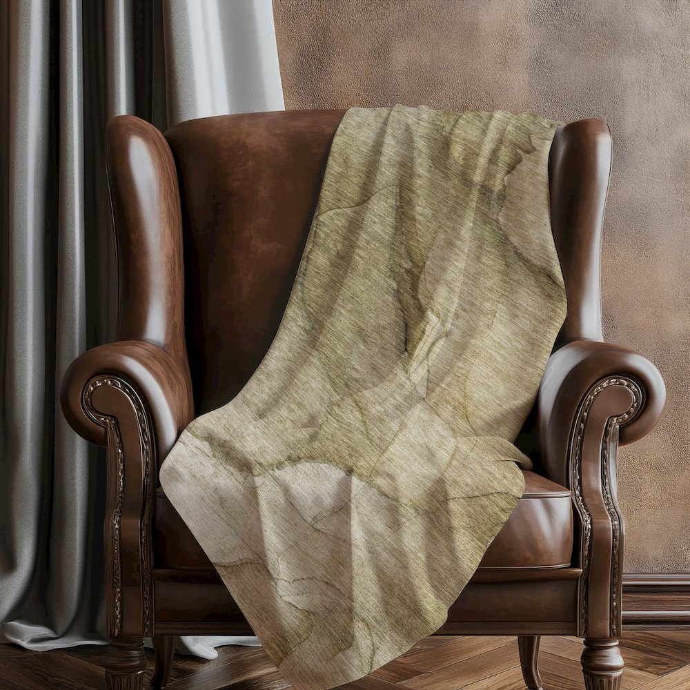 Premium Machine Washable ASB607 Brown 50" x 70" Sherpa Throw Blanket. Picture 5