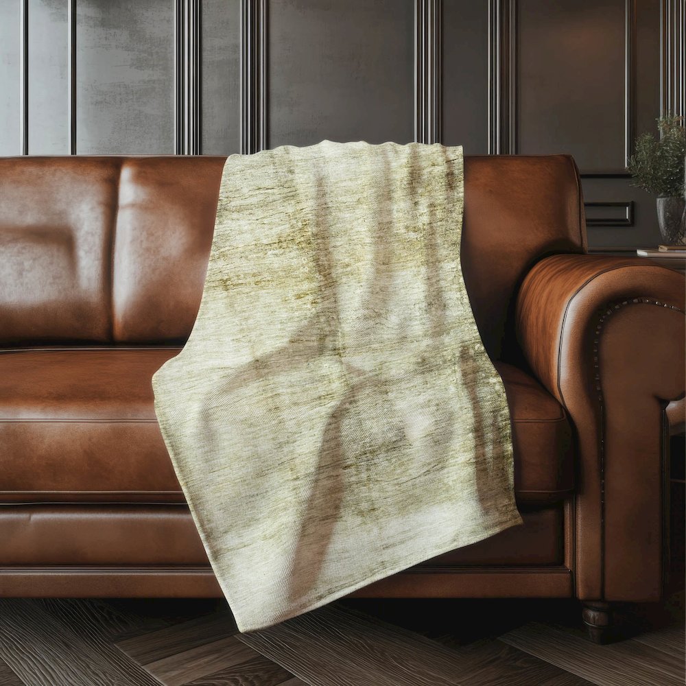 Premium Machine Washable ASB608 Taupe 50" x 70" Sherpa Throw Blanket. Picture 4
