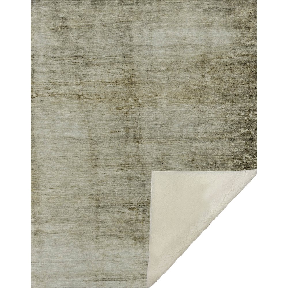 Premium Machine Washable ASB608 Taupe 50" x 70" Sherpa Throw Blanket. Picture 1