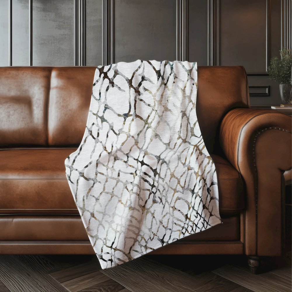 Premium Machine Washable ASB609 Silver 50" x 70" Sherpa Throw Blanket. Picture 4