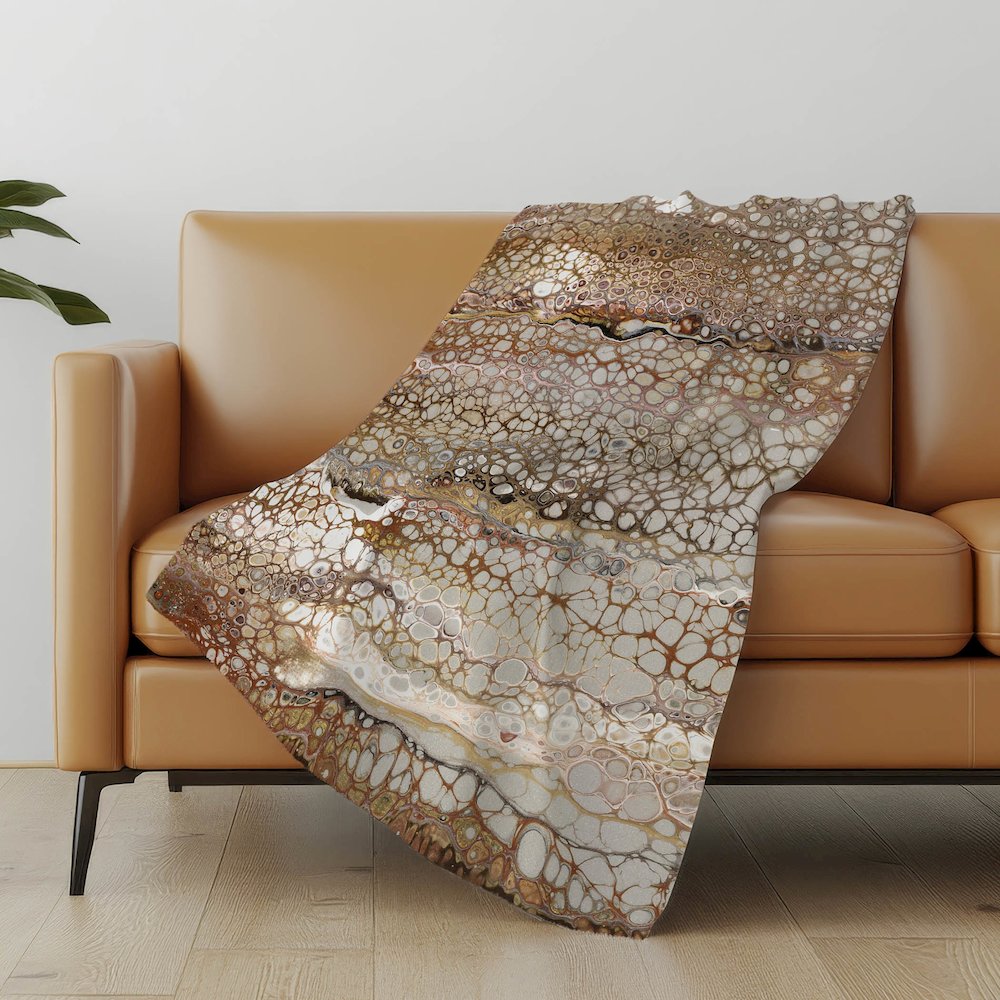 Premium Machine Washable ASB60 Riverbed 50" x 70" Sherpa Throw Blanket. Picture 4