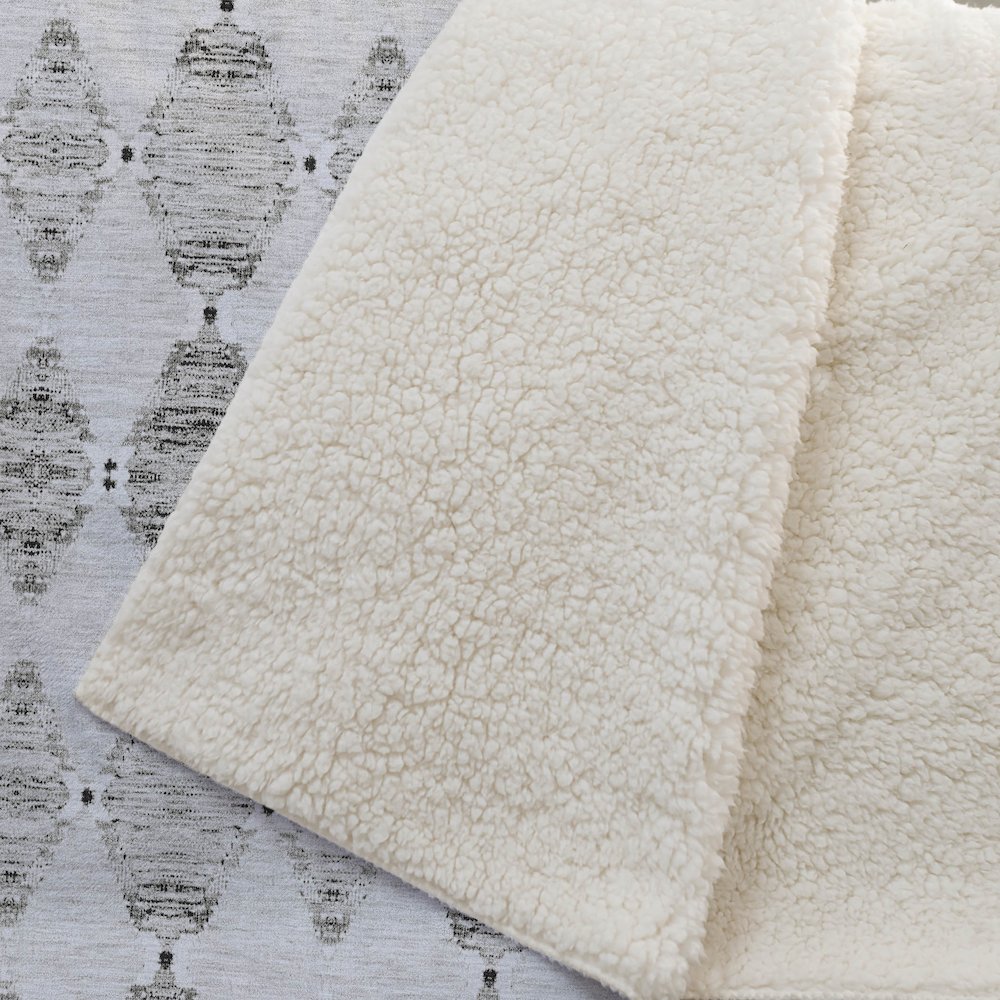 Premium Machine Washable ASB610 Taupe 50" x 70" Sherpa Throw Blanket. Picture 2