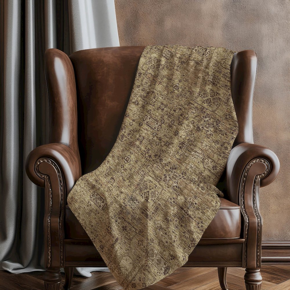 Premium Machine Washable ASB611 Mocha 50" x 70" Sherpa Throw Blanket. Picture 5