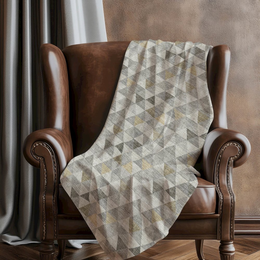 Premium Machine Washable ASB612 Taupe 50" x 70" Sherpa Throw Blanket. Picture 5