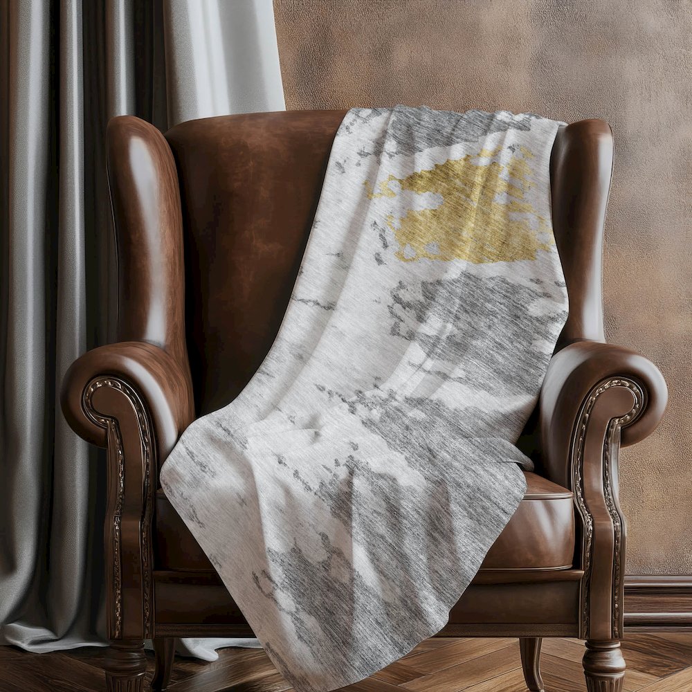 Premium Machine Washable ASB614 Gray 50" x 70" Sherpa Throw Blanket. Picture 5