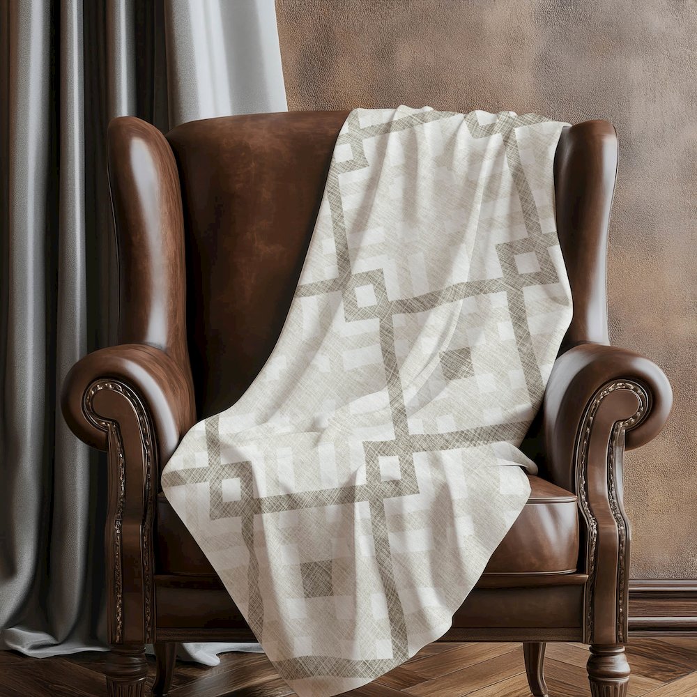 Premium Machine Washable ASB616 Beige 50" x 70" Sherpa Throw Blanket. Picture 5