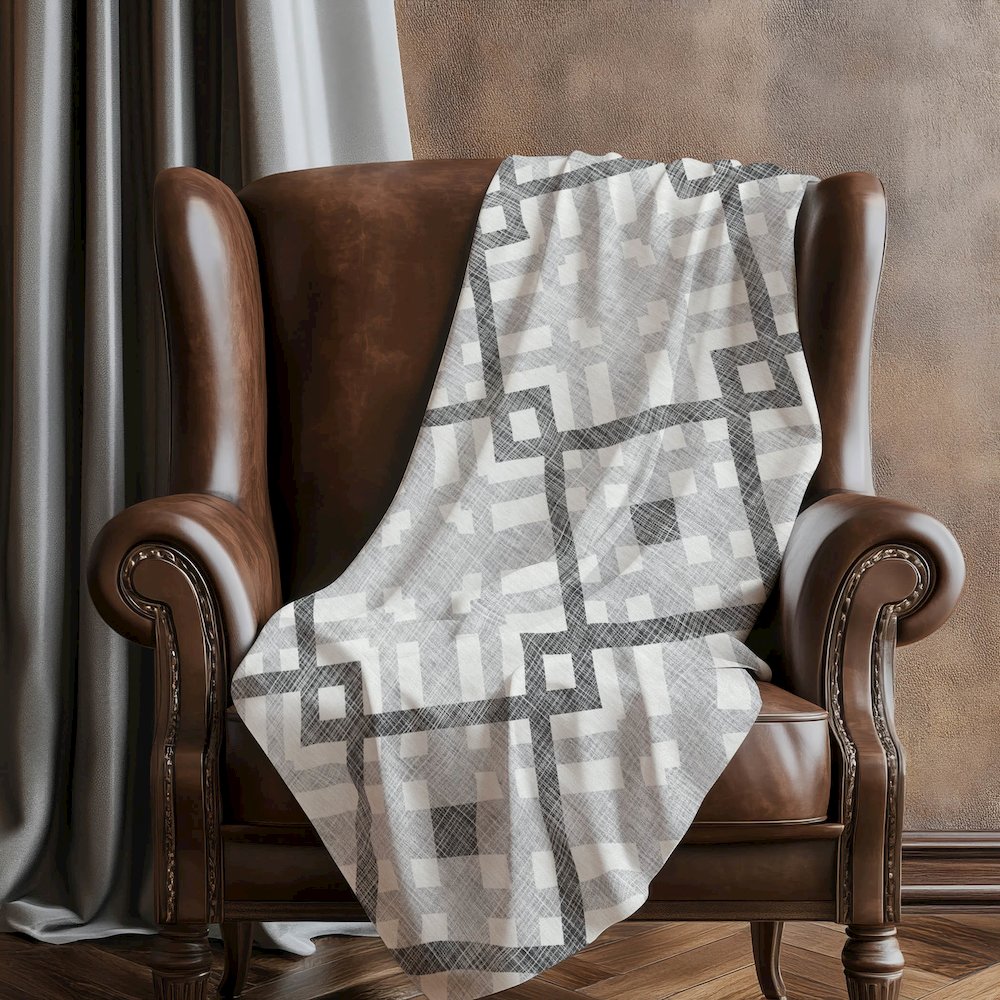 Premium Machine Washable ASB616 Gray 50" x 70" Sherpa Throw Blanket. Picture 5