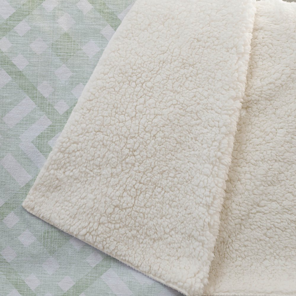 Premium Machine Washable ASB616 Mint 50" x 70" Sherpa Throw Blanket. Picture 2