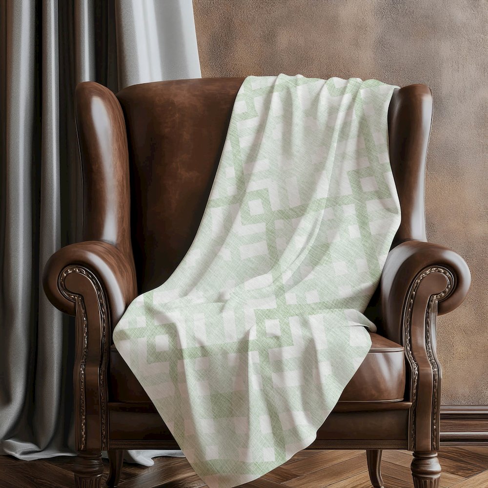 Premium Machine Washable ASB616 Mint 50" x 70" Sherpa Throw Blanket. Picture 5