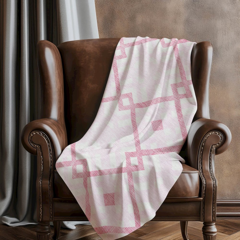 Premium Machine Washable ASB616 Pink 50" x 70" Sherpa Throw Blanket. Picture 5