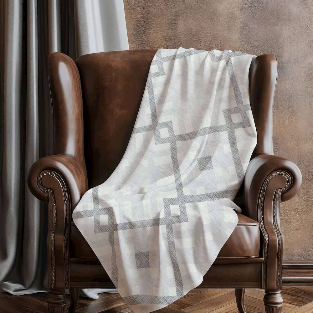 Premium Machine Washable ASB616 Silver 50" x 70" Sherpa Throw Blanket. Picture 5