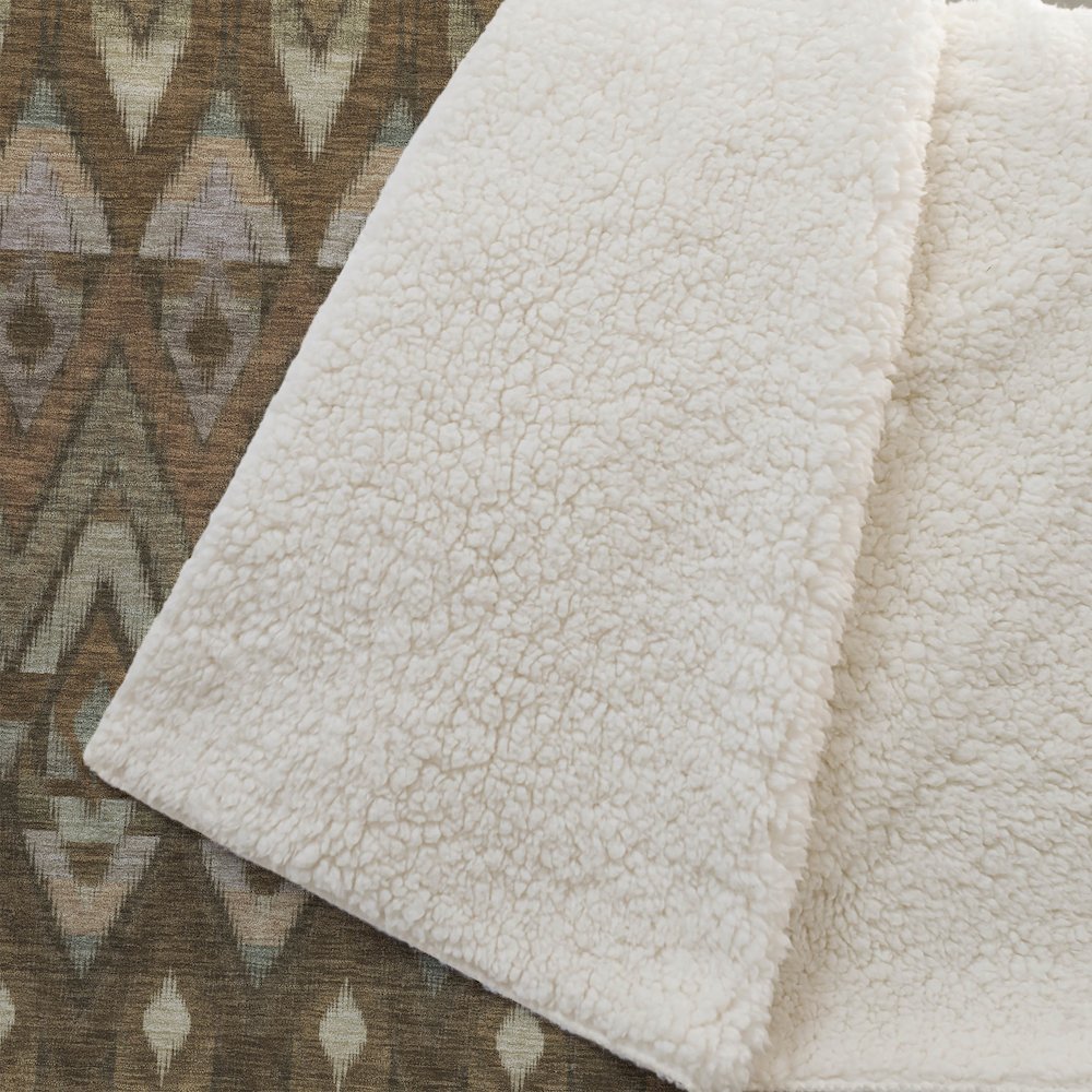 Premium Machine Washable ASB617 Brown 50" x 70" Sherpa Throw Blanket. Picture 2