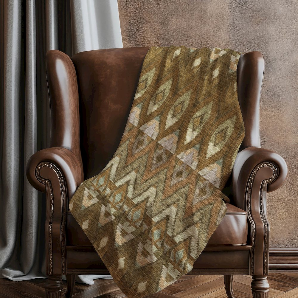 Premium Machine Washable ASB617 Brown 50" x 70" Sherpa Throw Blanket. Picture 5