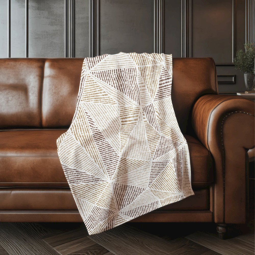 Premium Machine Washable ASB618 Brown 50" x 70" Sherpa Throw Blanket. Picture 4