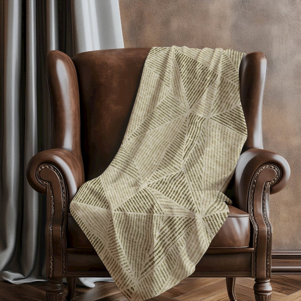 Premium Machine Washable ASB618 Khaki 50" x 70" Sherpa Throw Blanket. Picture 5