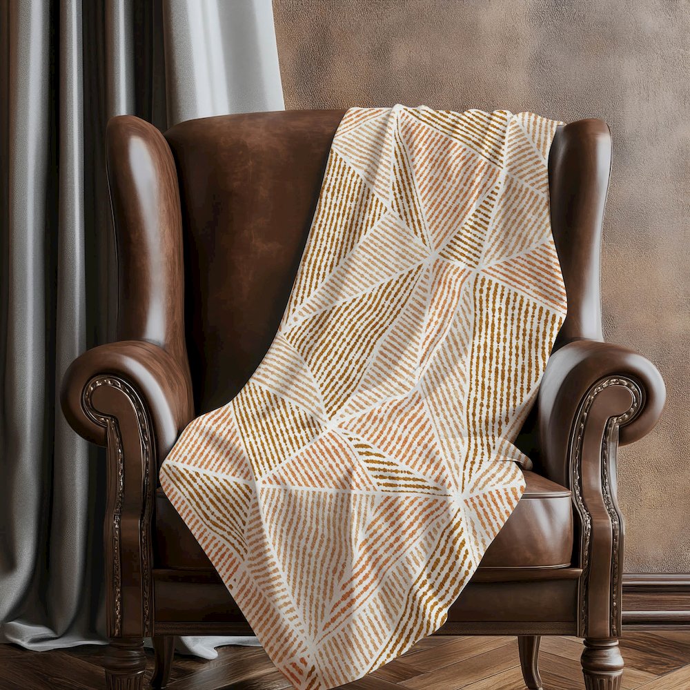 Premium Machine Washable ASB618 Terracotta 50" x 70" Sherpa Throw Blanket. Picture 5