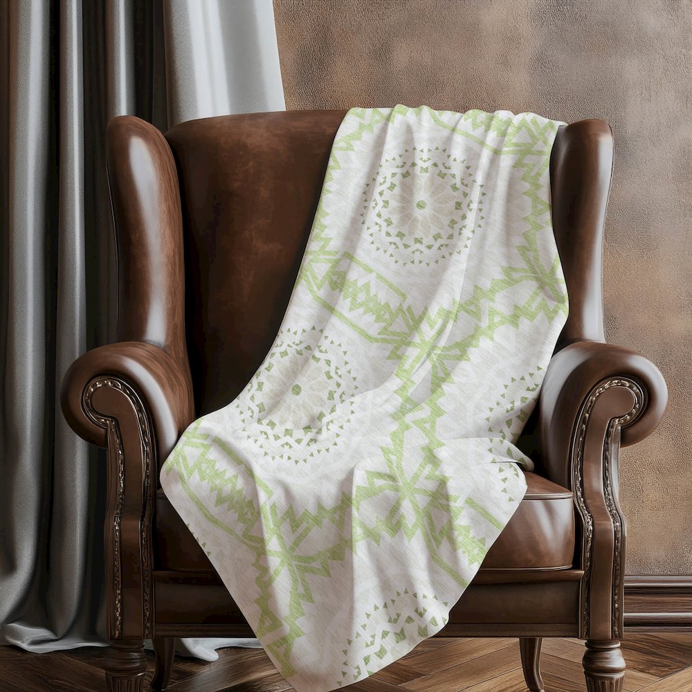 Premium Machine Washable ASB619 Aloe 50" x 70" Sherpa Throw Blanket. Picture 5