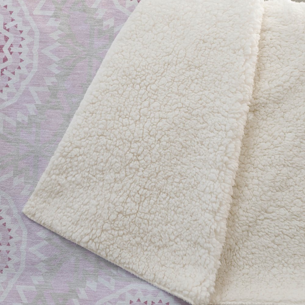 Premium Machine Washable ASB619 Pink 50" x 70" Sherpa Throw Blanket. Picture 2