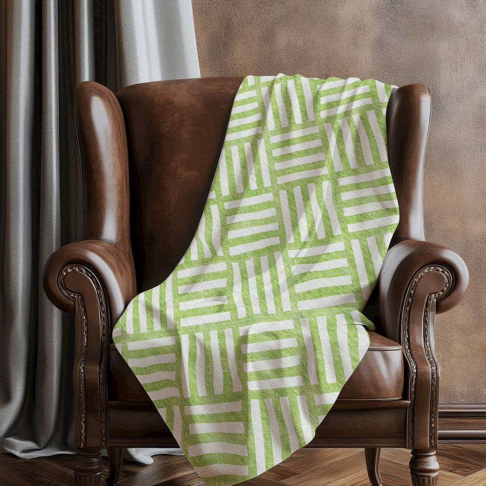 Premium Machine Washable ASB620 Lime 50" x 70" Sherpa Throw Blanket. Picture 5