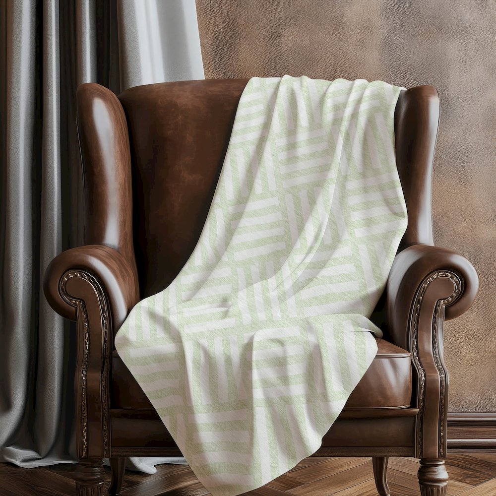 Premium Machine Washable ASB620 Mint 50" x 70" Sherpa Throw Blanket. Picture 5