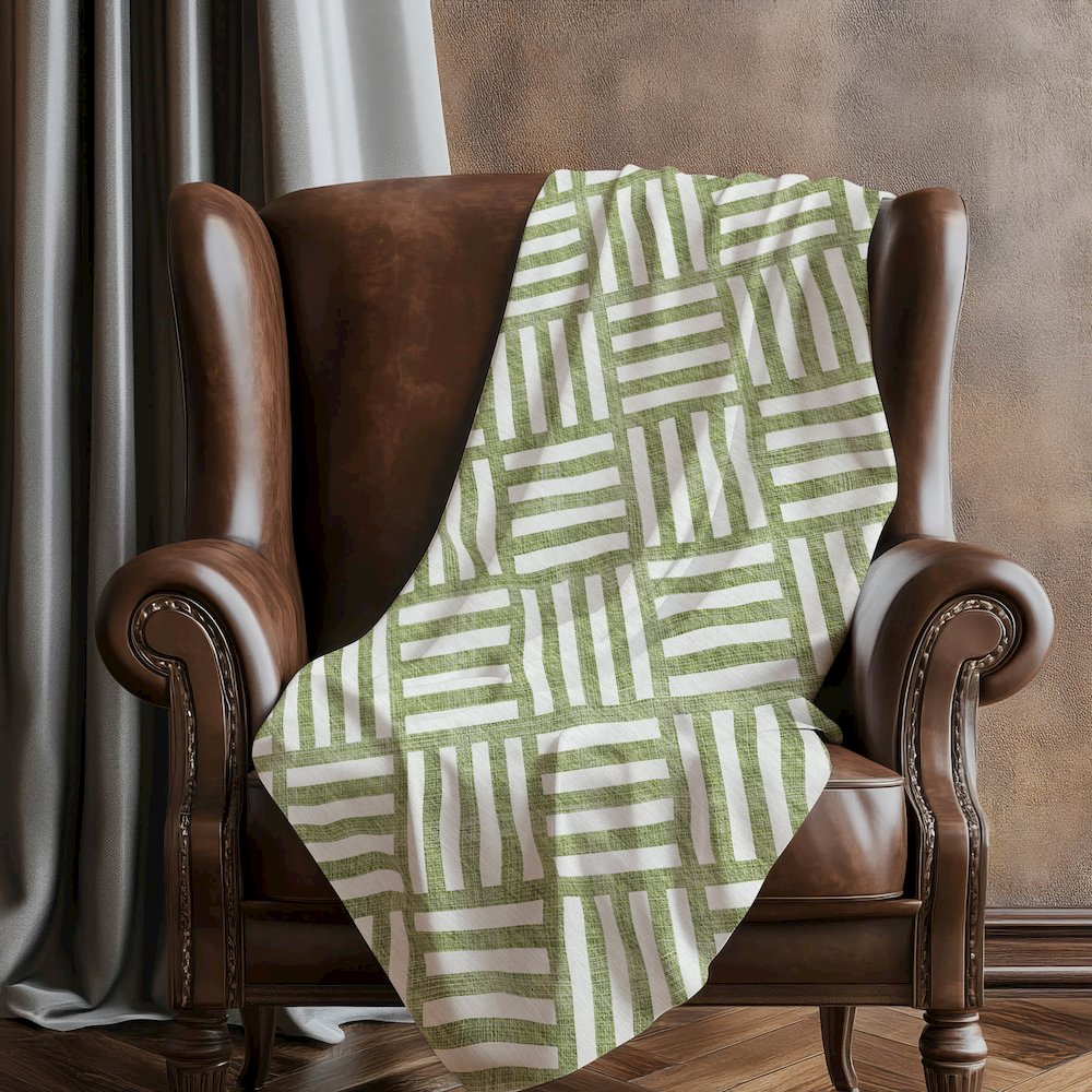 Premium Machine Washable ASB620 Olive 50" x 70" Sherpa Throw Blanket. Picture 5