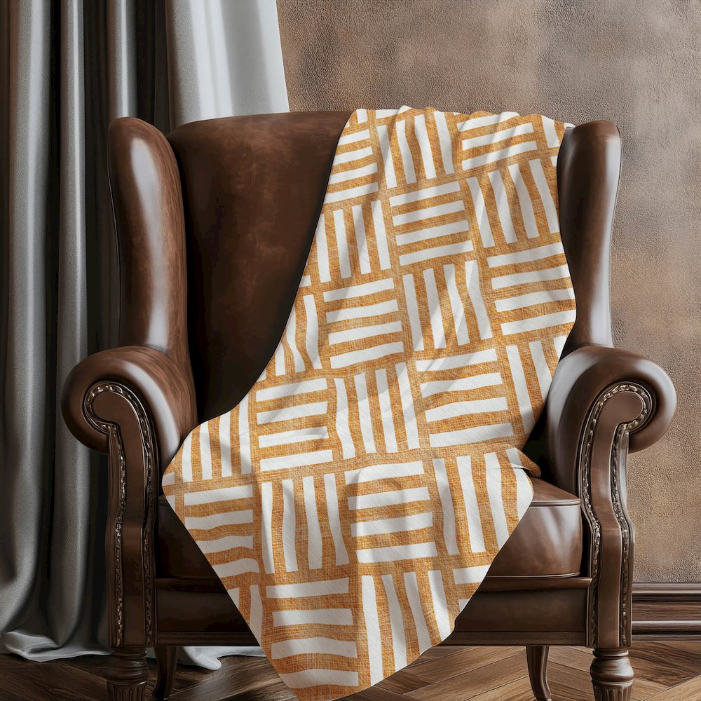 Premium Machine Washable ASB620 Orange 50" x 70" Sherpa Throw Blanket. Picture 5