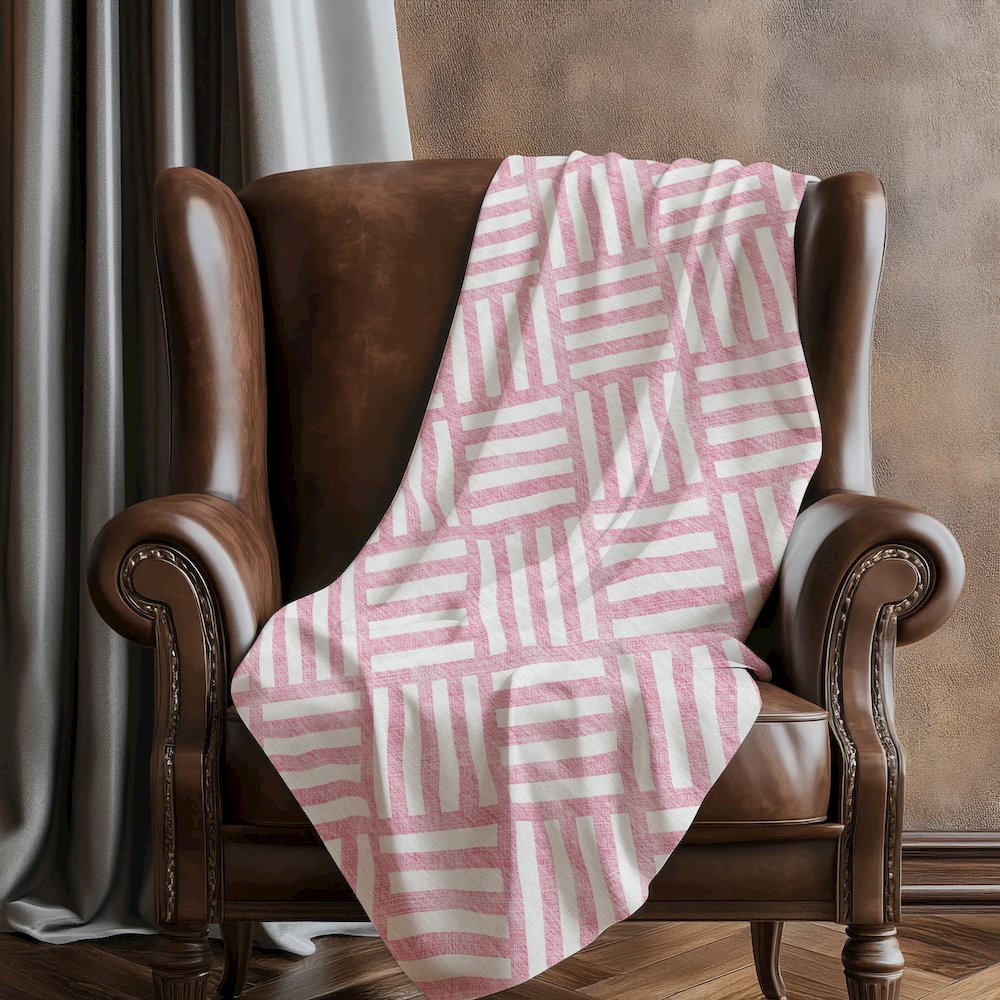 Premium Machine Washable ASB620 Pink 50" x 70" Sherpa Throw Blanket. Picture 5