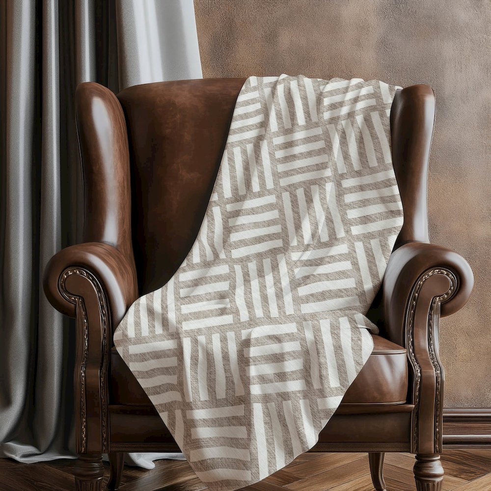 Premium Machine Washable ASB620 Taupe 50" x 70" Sherpa Throw Blanket. Picture 5