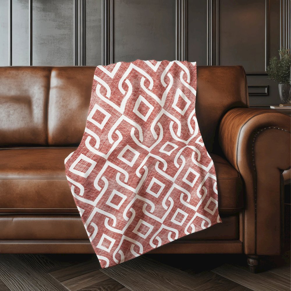 Premium Machine Washable ASB621 Burgundy 50" x 70" Sherpa Throw Blanket. Picture 4