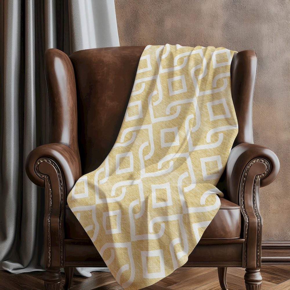 Premium Machine Washable ASB621 Gold 50" x 70" Sherpa Throw Blanket. Picture 5