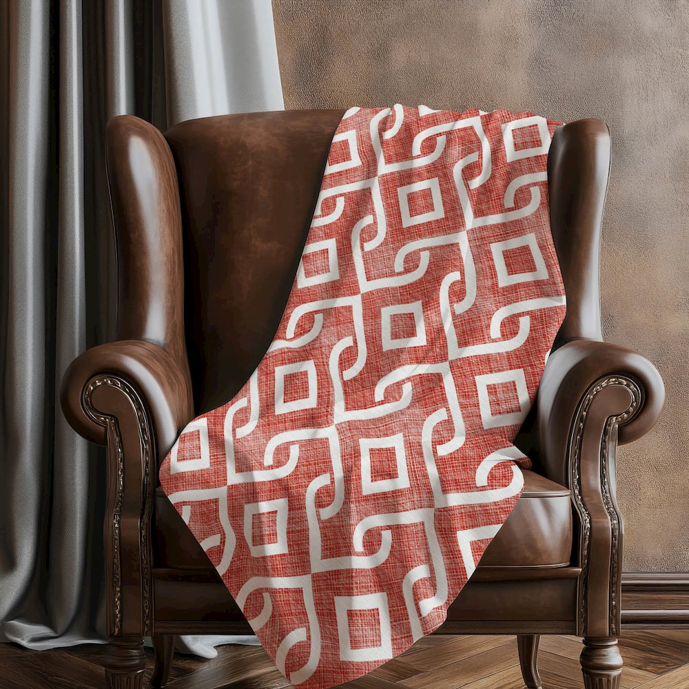 Premium Machine Washable ASB621 Red 50" x 70" Sherpa Throw Blanket. Picture 5