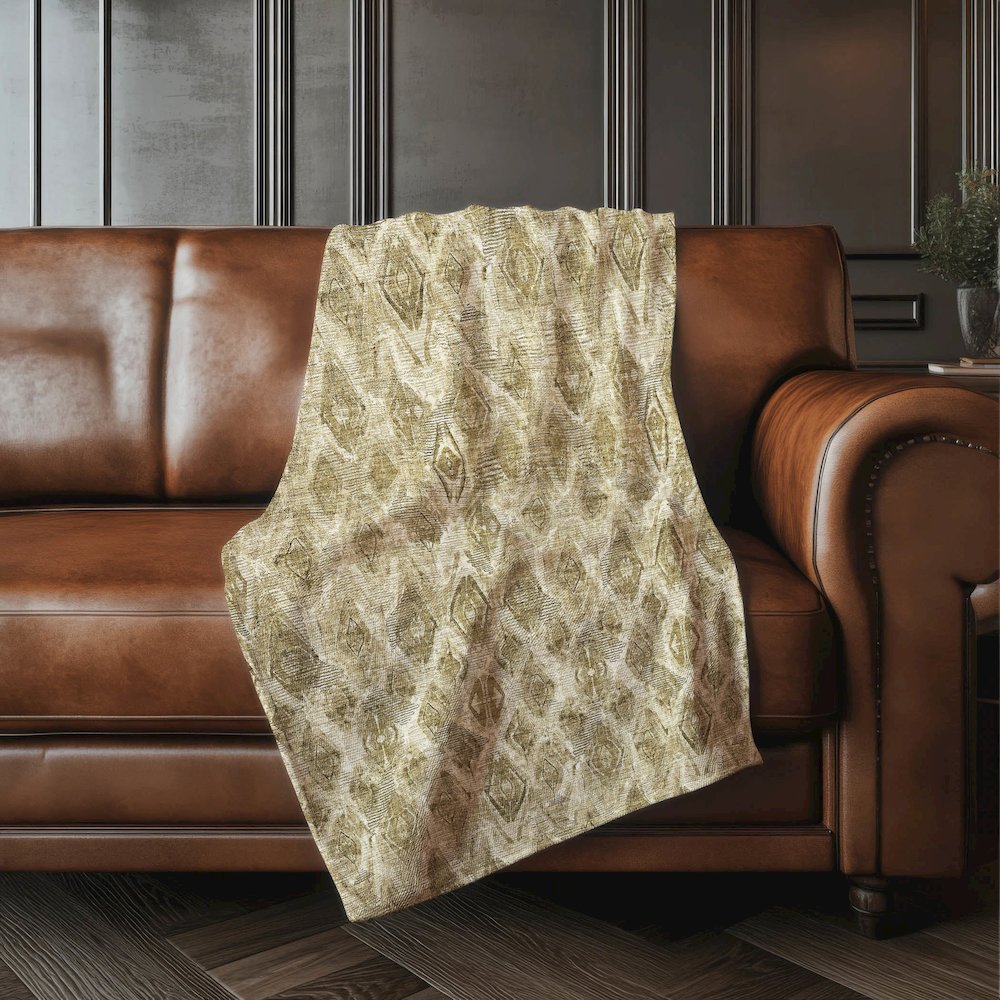 Premium Machine Washable ASB622 Mocha 50" x 70" Sherpa Throw Blanket. Picture 4