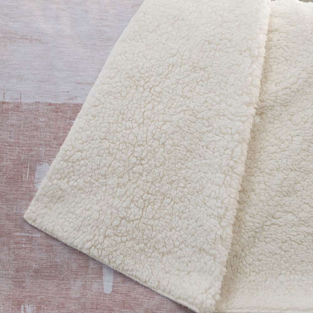 Premium Machine Washable ASB624 Blush 50" x 70" Sherpa Throw Blanket. Picture 2