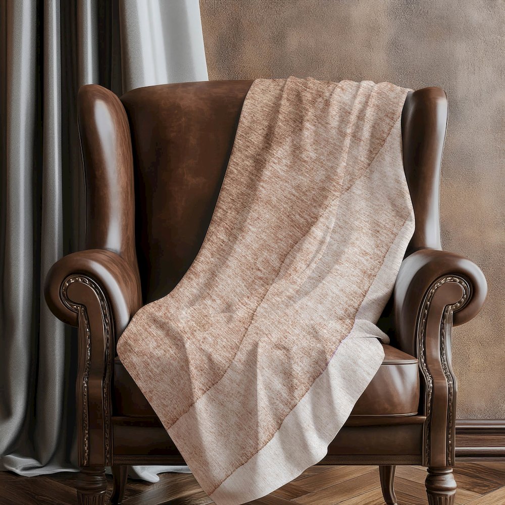 Premium Machine Washable ASB625 Brown 50" x 70" Sherpa Throw Blanket. Picture 5