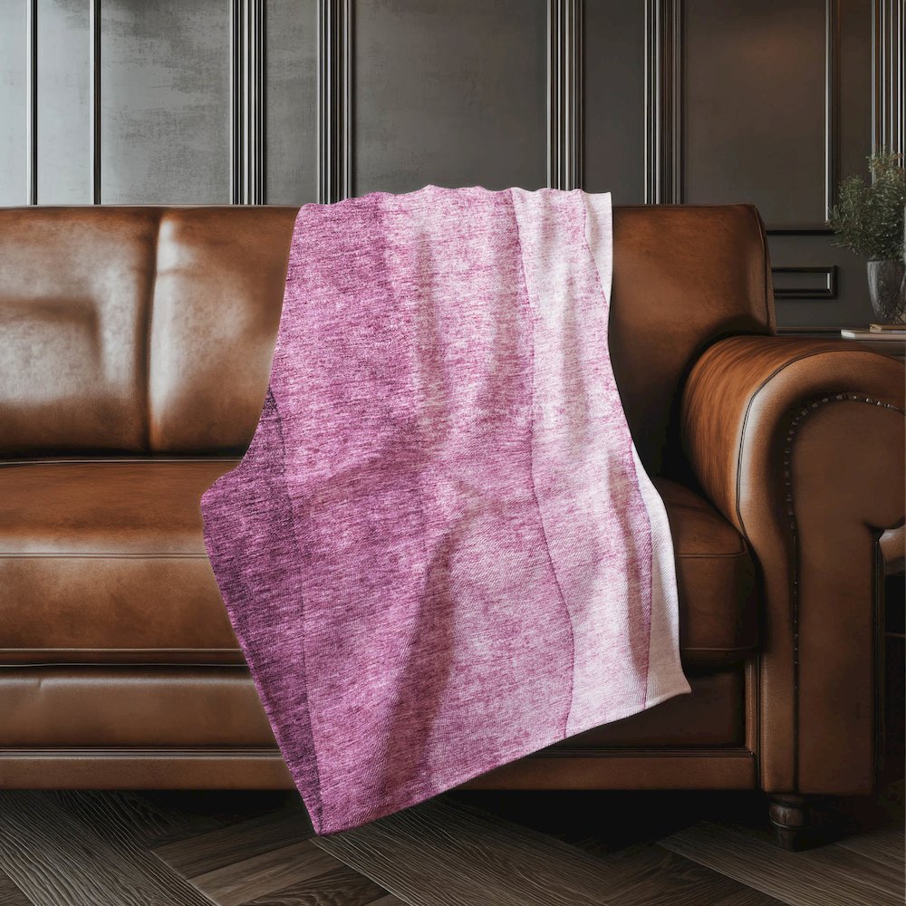 Premium Machine Washable ASB625 Merlot 50" x 70" Sherpa Throw Blanket. Picture 4