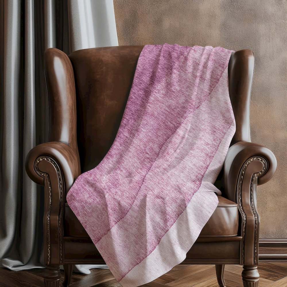 Premium Machine Washable ASB625 Merlot 50" x 70" Sherpa Throw Blanket. Picture 5