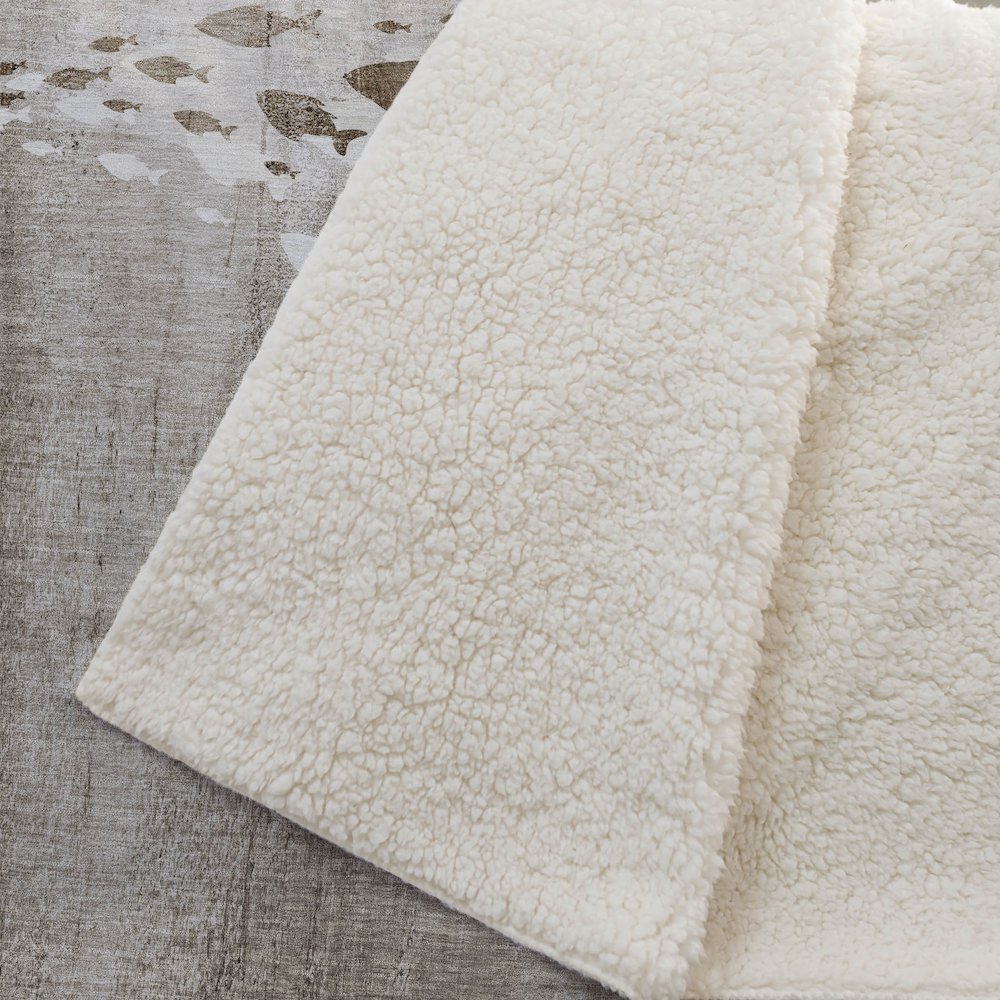 Premium Machine Washable ASB627 Taupe 50" x 70" Sherpa Throw Blanket. Picture 2