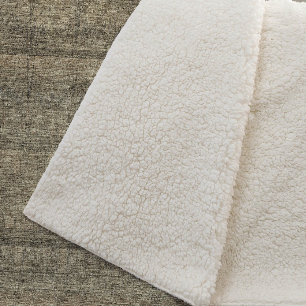 Premium Machine Washable ASB629 Brown 50" x 70" Sherpa Throw Blanket. Picture 2