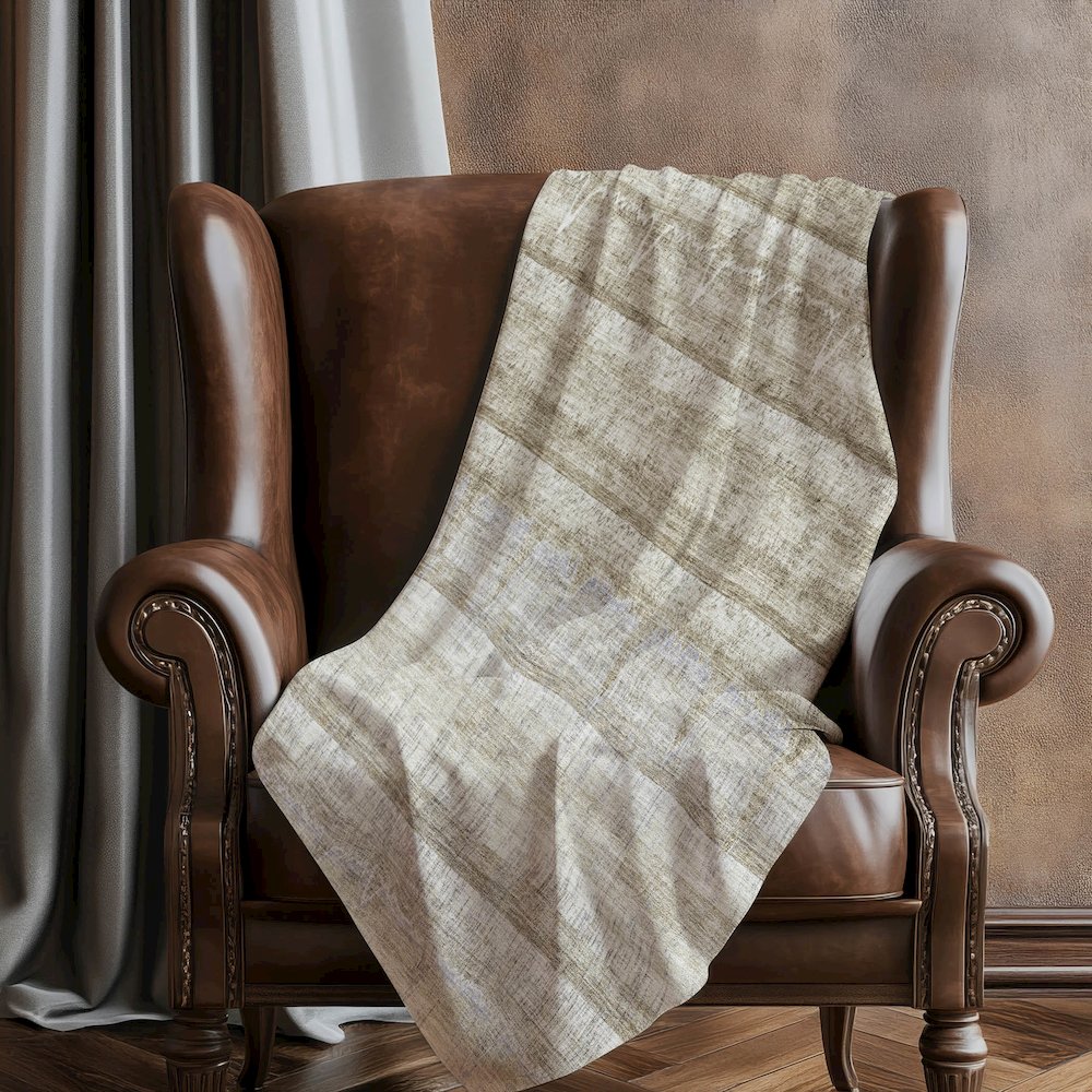 Premium Machine Washable ASB629 Taupe 50" x 70" Sherpa Throw Blanket. Picture 5
