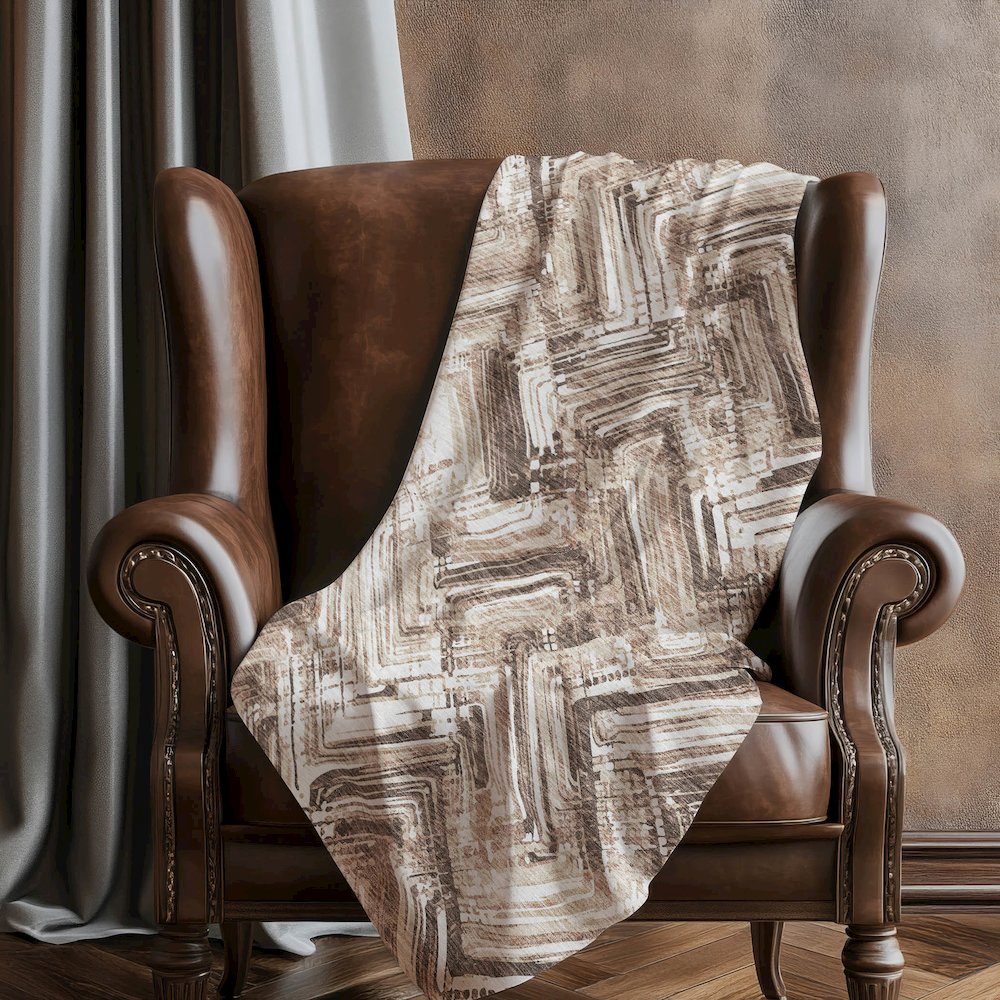 Premium Machine Washable ASB630 Brown 50" x 70" Sherpa Throw Blanket. Picture 5