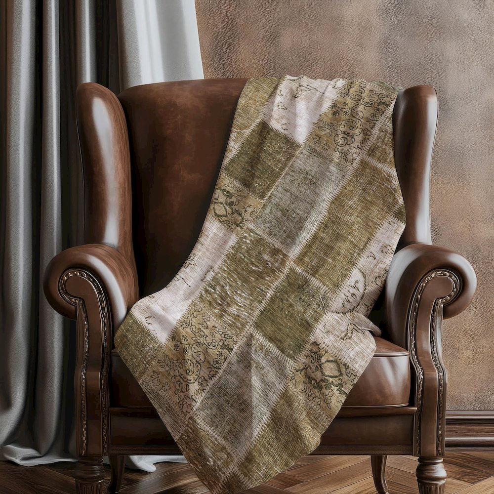 Premium Machine Washable ASB631 Brown 50" x 70" Sherpa Throw Blanket. Picture 5