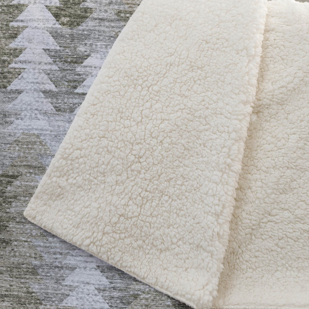 Premium Machine Washable ASB632 Brown 50" x 70" Sherpa Throw Blanket. Picture 2